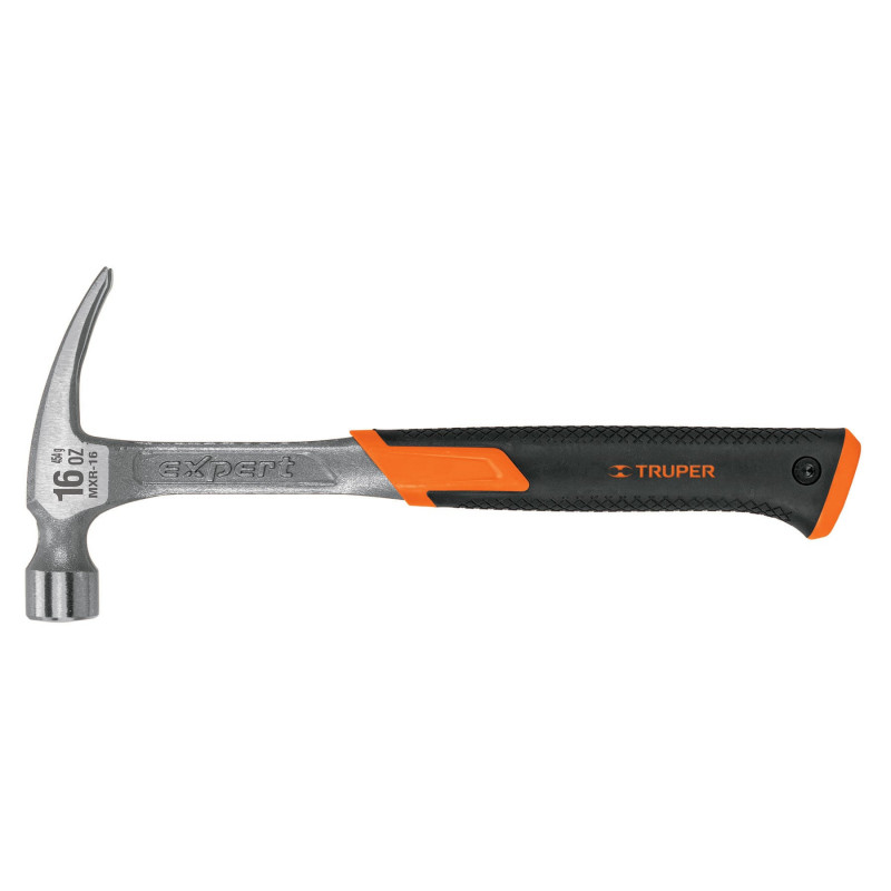 MXR-16 Martillo forjado, uña recta, 16 oz, mango de neopreno TRUPER | DIHERESA