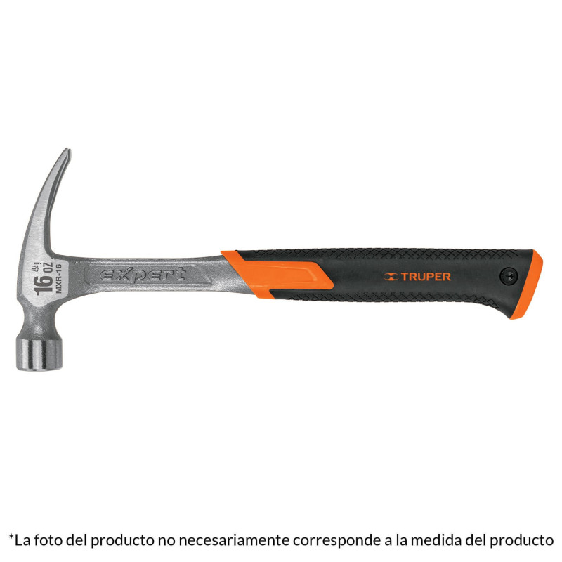 MXR-20 Martillo forjado, uña recta, 20 oz, mango de neopreno TRUPER | DIHERESA