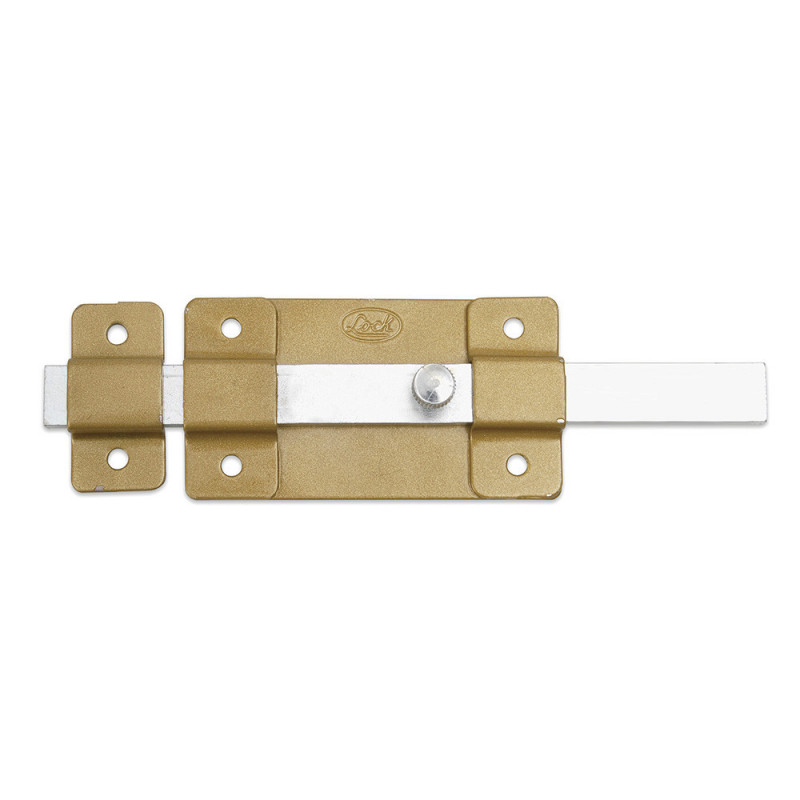 L038D LOCK Pasador de sobreponer 12 cm dorado Lock | DIHERESA L038D LOCK Pasador de sobreponer 12 cm dorado Lock | DIHERESA