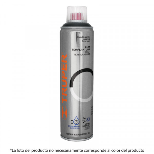 PA-ALTE-A Pintura (Esmalte acrílico) aerosol,alta temperatura,aluminio TRUPER | DIHERESA