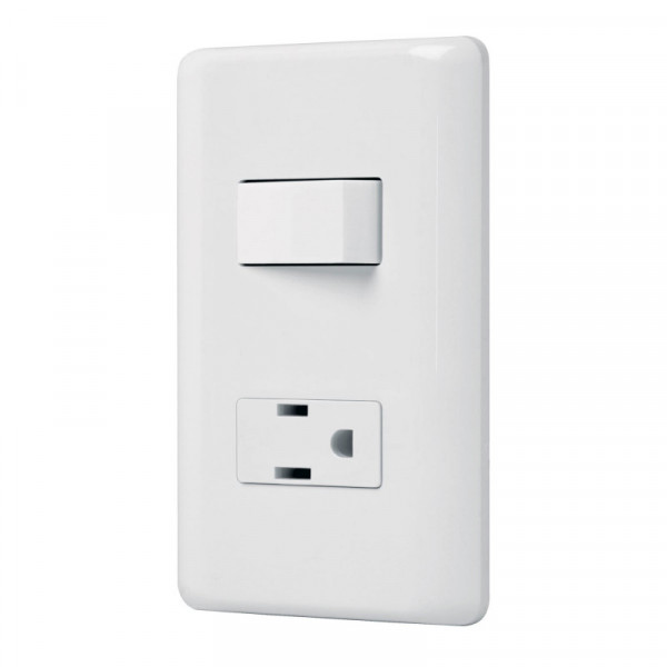 PA-APCO-B Placa armada contacto e interruptor sencillo, Volteck Basic TRUPER | DIHERESA