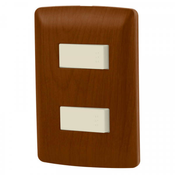 PA-APDO-EIM Placa armada madera con interruptor sencillo y 1 de 3 vías TRUPER | DIHERESA