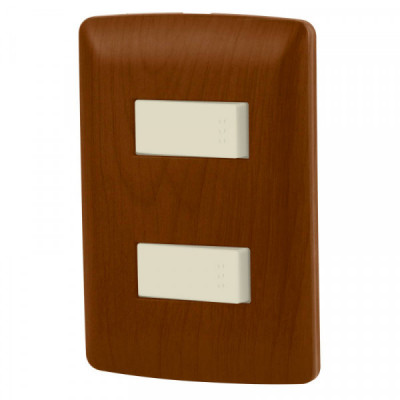 PA-APDO-EIM Placa armada madera con interruptor sencillo y 1 de 3 vías TRUPER | DIHERESA