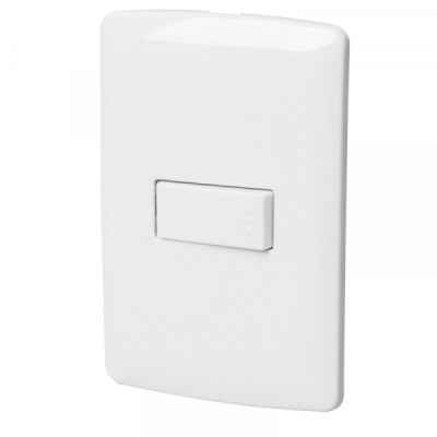 PA-APSE-EIB Placa armada con interruptor escalera, línea Italiana,blanco TRUPER | DIHERESA