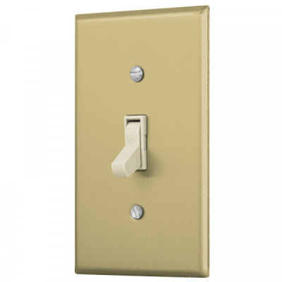 PA-APSE-SA Placa armada interruptor sencillo, línea Standard, aluminio TRUPER | DIHERESA