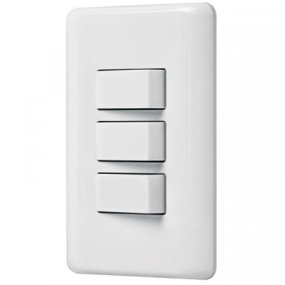 PA-APTR-B Placa armada con 3 interruptores sencillos, Volteck Basic TRUPER | DIHERESA