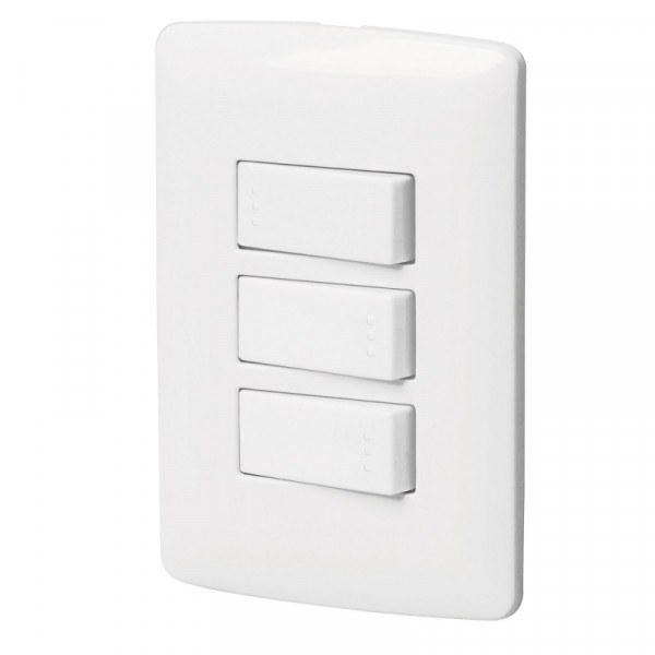 PA-APTR-EIB Placa armada 2 interruptores sencillos y escalera, blanco TRUPER | DIHERESA