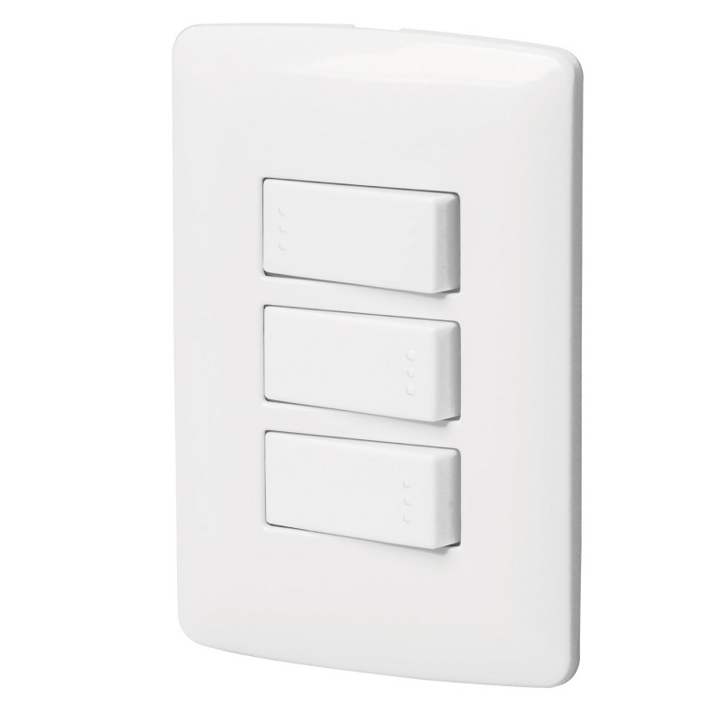 PA-APTR-EIB Placa armada 2 interruptores sencillos y escalera, blanco TRUPER | DIHERESA