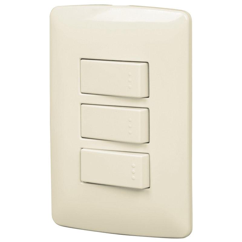 PA-APTR-EI Placa armada 2 interruptores sencillos y escalera Italiana TRUPER | DIHERESA