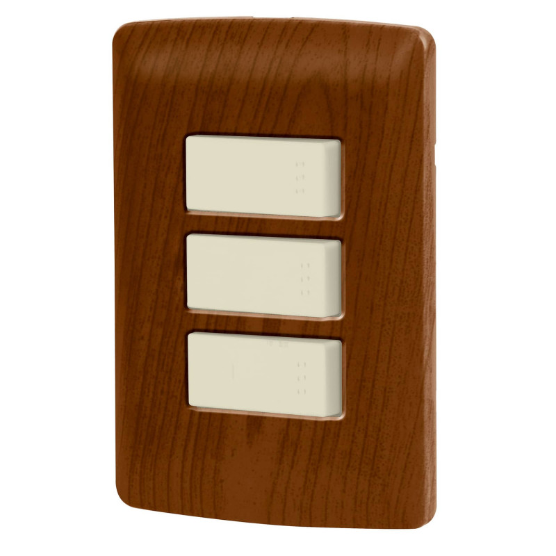 PA-APTR-EIM Placa armada madera 2 interruptores sencillos y 1 de 3 vías TRUPER | DIHERESA PA-APTR-EIM Placa armada madera 2 interruptores sencillos y 1 de 3 vías TRUPER | DIHERESA