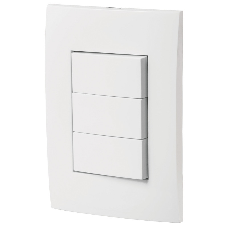 PA-APTR-EOB Placa armada interruptores sencillos y escalera, Oslo,blanco TRUPER | DIHERESA