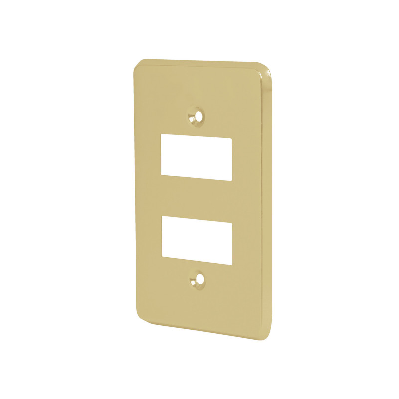 PADO-E Placa 2 módulos, de aluminio, línea Económica TRUPER | DIHERESA