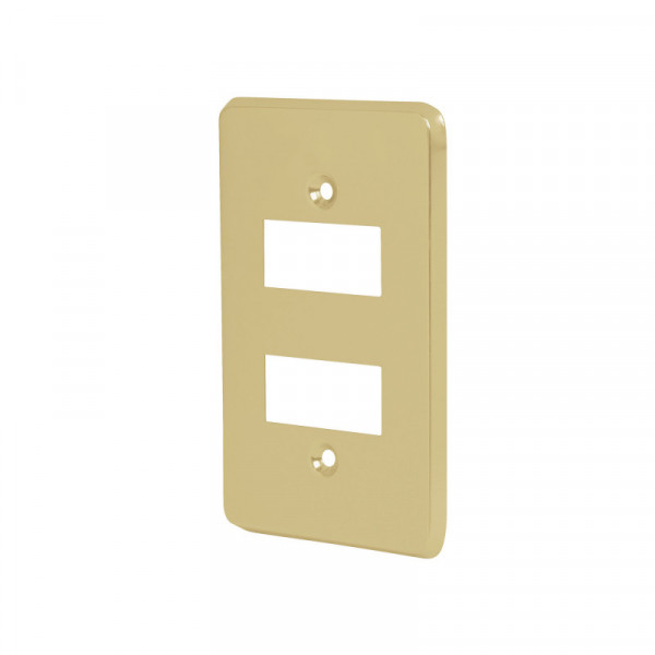 PADO-E Placa 2 módulos, de aluminio, línea Económica TRUPER | DIHERESA