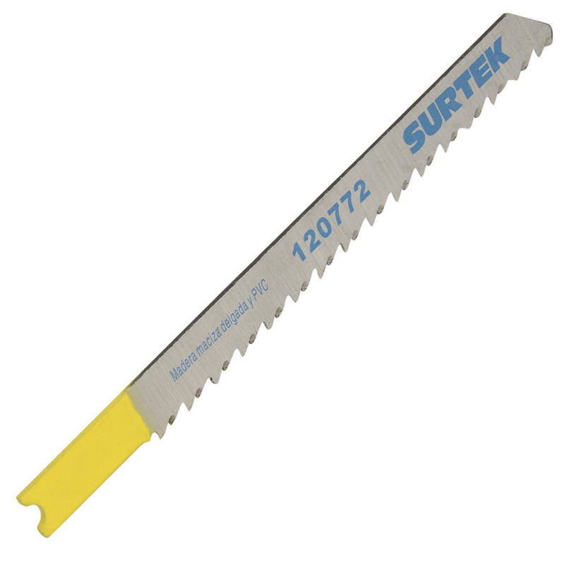 120772 SURTEK Segueta para sierra caladora 10 dientes por pulgada zanco"U" (5 piezas) Surtek | DIHERESA 120772 SURTEK Segueta para sierra caladora 10 dientes por pulgada zanco"U" (5 piezas) Surtek | DIHERESA