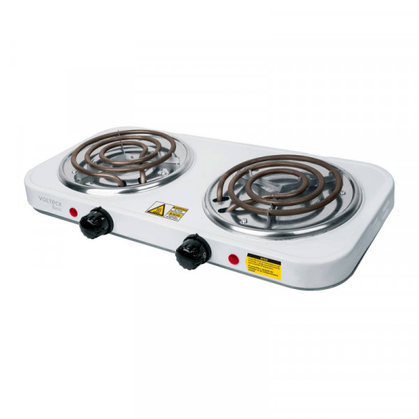 PAEL-2CP Parrilla eléctrica 2 quemadores, cuadrada, Volteck Basic TRUPER | DIHERESA