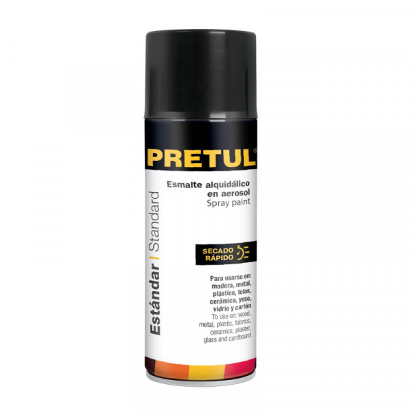 PA-NB-P Pintura (Esmalte acrílico) en aerosol,negro brillante,Pretul TRUPER | DIHERESA