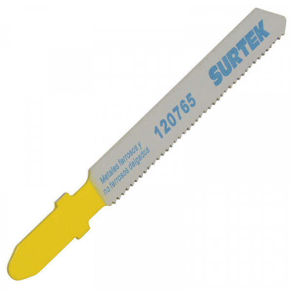 120765 SURTEK Segueta para sierra caladora 21 dientes por pulgada zanco"T" (5 piezas) Surtek | DIHERESA