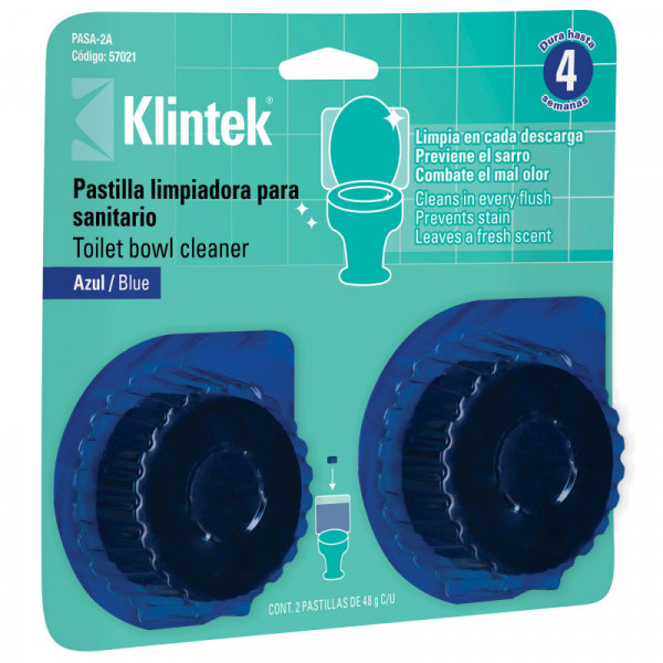 PASA-2A Pastillas desodorante para tanque, azul, 2 piezas TRUPER | DIHERESA