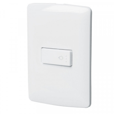 PA-TI-IB Placa armada con timbre, línea Italiana, color blanco TRUPER | DIHERESA
