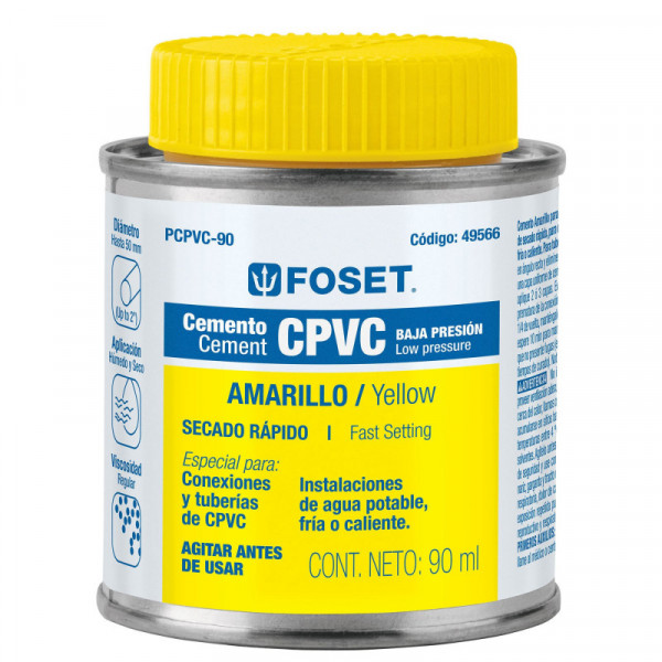 PCPVC-90 Cemento para CPVC, bote 90 ml TRUPER | DIHERESA