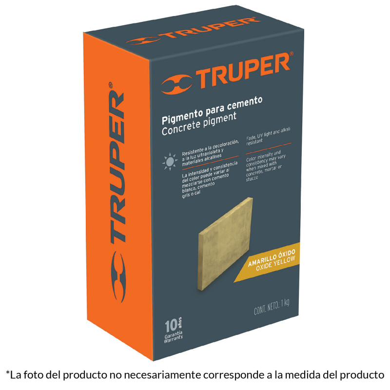 PICE-10 Pigmento para cemento, 1 kg, negro TRUPER | DIHERESA PICE-10 Pigmento para cemento, 1 kg, negro TRUPER | DIHERESA
