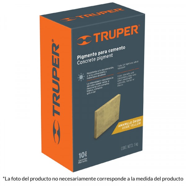 PICE-12 Pigmento para cemento, 1 kg, rojo óxido TRUPER | DIHERESA