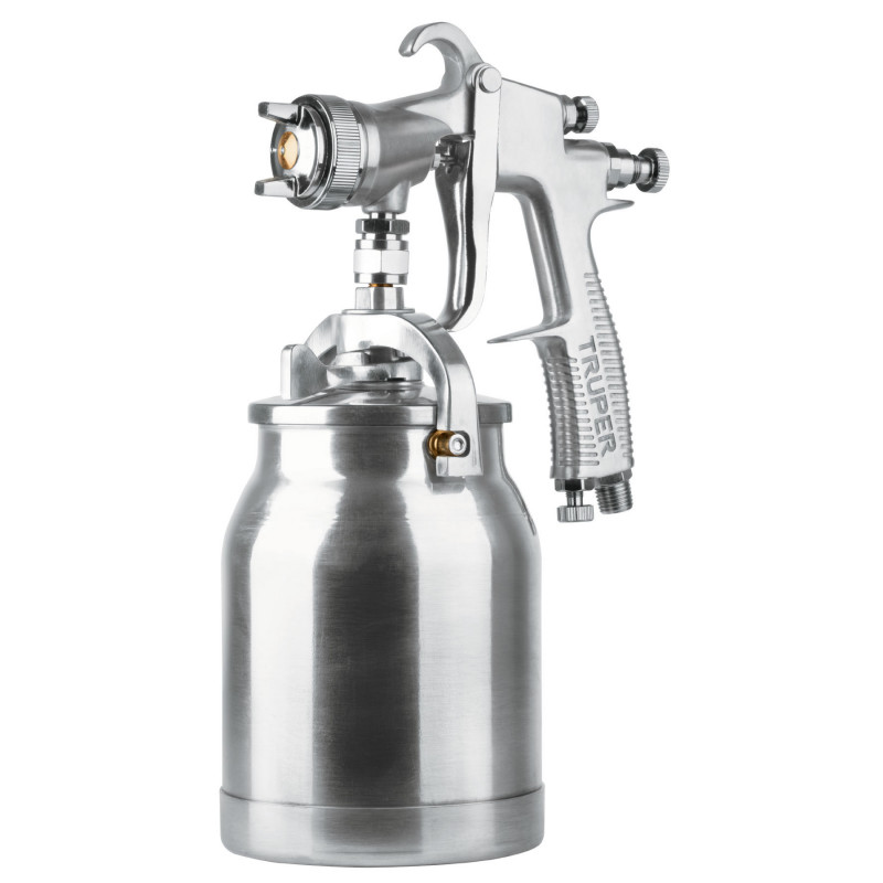 PIPI-330 Pistola p/pintar succión HVLP, vaso alum, boquilla 1.4mm TRUPER | DIHERESA PIPI-330 Pistola p/pintar succión HVLP, vaso alum, boquilla 1.4mm TRUPER | DIHERESA