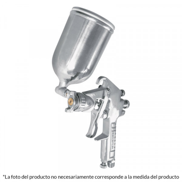 PIPI-421 Pistola p/pintar gravedad LVMP,vaso aluminio, boquilla 1.7mm TRUPER | DIHERESA