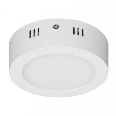 PLA-203L Plafón redondo, moderno, 6W, 6500K, LED, blanco TRUPER | DIHERESA