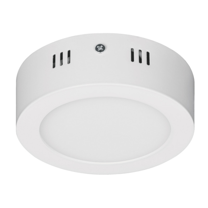 PLA-203L Plafón redondo, moderno, 6W, 6500K, LED, blanco TRUPER | DIHERESA PLA-203L Plafón redondo, moderno, 6W, 6500K, LED, blanco TRUPER | DIHERESA
