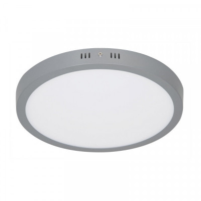 PLA-217L Plafón redondo, moderno, 24 W, 6500K, LED, gris TRUPER | DIHERESA
