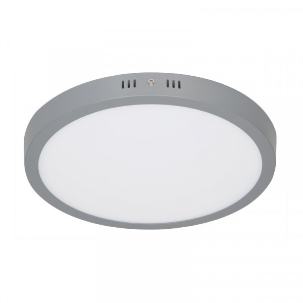 PLA-217L Plafón redondo, moderno, 24 W, 6500K, LED, gris TRUPER | DIHERESA