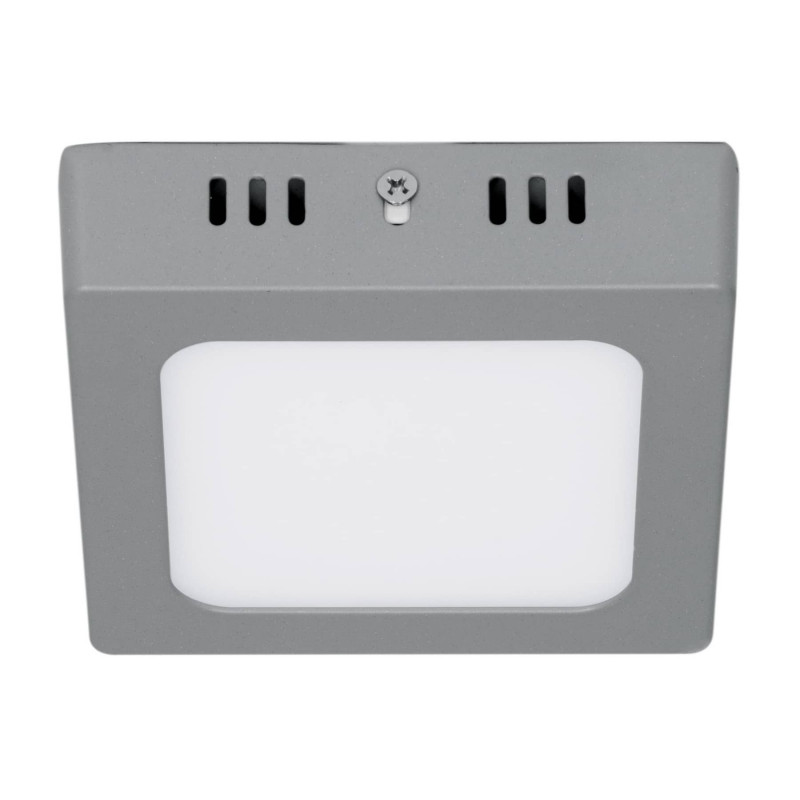 PLA-218L Plafón cuadrado, moderno, 6 W, 6500 K, LED, gris TRUPER | DIHERESA PLA-218L Plafón cuadrado, moderno, 6 W, 6500 K, LED, gris TRUPER | DIHERESA