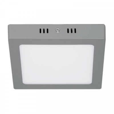 PLA-219L Plafón cuadrado, moderno, 12 W, 6500 K, LED, gris TRUPER | DIHERESA