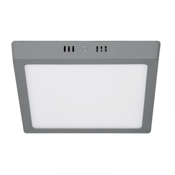 PLA-220L Plafón cuadrado, moderno, 18 W, 6500 K, LED, gris TRUPER | DIHERESA