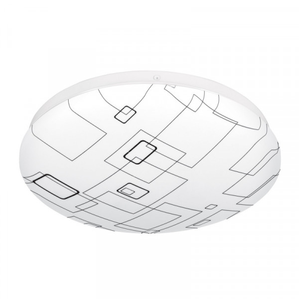 PLA-502L Plafón redondo, decorativo, diseño de cuadros, 15 W, LED TRUPER | DIHERESA