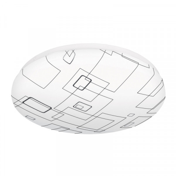 PLA-503L Plafón redondo, decorativo, diseño de cuadros, 18 W, LED TRUPER | DIHERESA