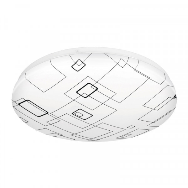 PLA-504L Plafón redondo, decorativo, diseño de cuadros, 22 W, LED TRUPER | DIHERESA