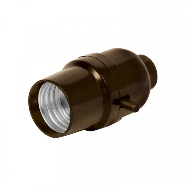 POBA-11 Portalámpara de baquelita, con interruptor de barra, Volteck TRUPER | DIHERESA