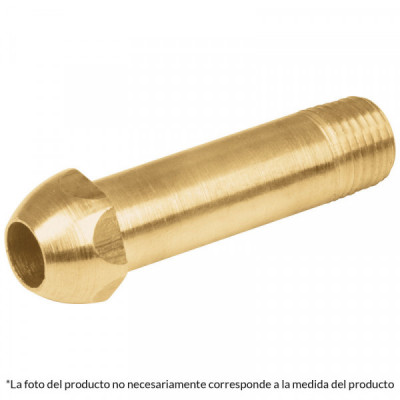 POL-12R Punta pol 1/4' x 12 cm de rosca TRUPER | DIHERESA
