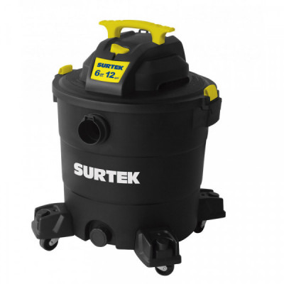 AS612A SURTEK Aspiradora de plástico 12 gal 6HP