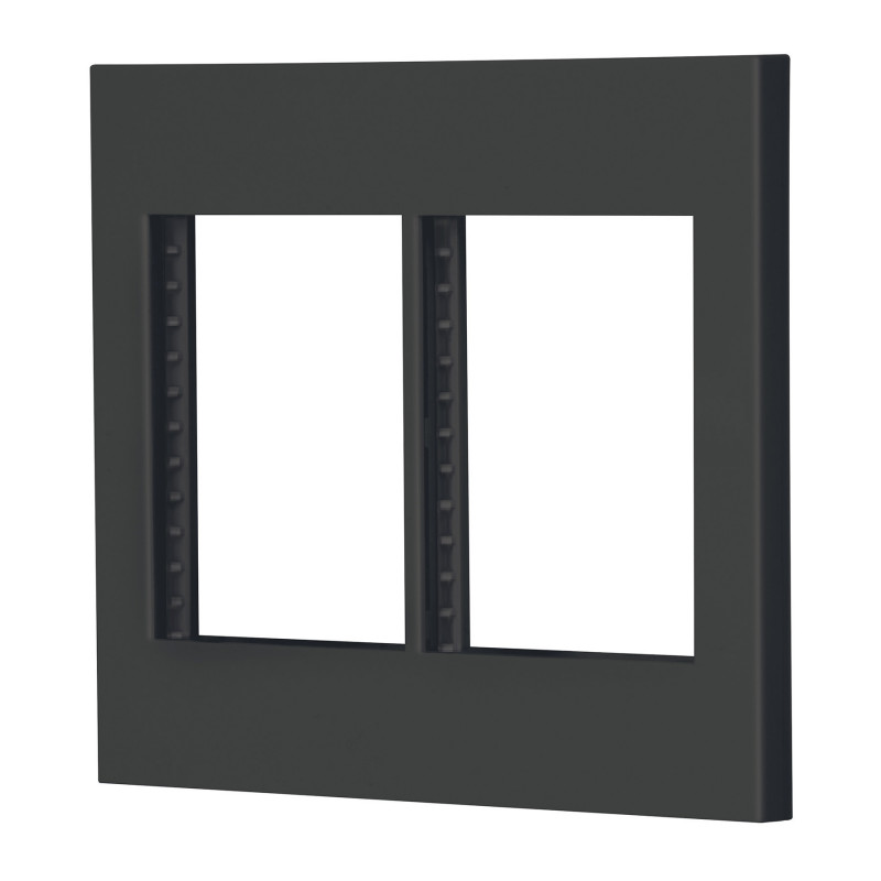 PP6M-EN Placa 6 módulos, línea Española, color negro TRUPER | DIHERESA