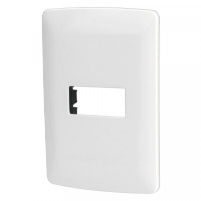 PPSE-IB Placa 1 módulo de ABS, línea Italiana, color blanco TRUPER | DIHERESA