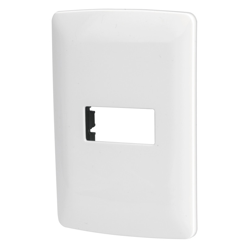 PPSE-IB Placa 1 módulo de ABS, línea Italiana, color blanco TRUPER | DIHERESA PPSE-IB Placa 1 módulo de ABS, línea Italiana, color blanco TRUPER | DIHERESA