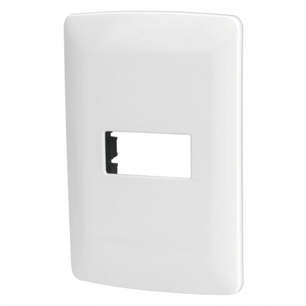 PPSE-IB Placa 1 módulo de ABS, línea Italiana, color blanco TRUPER | DIHERESA