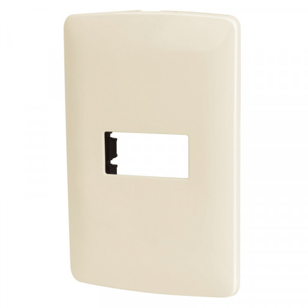 PPSE-I Placa 1 módulo de ABS, línea Italiana, color marfil TRUPER | DIHERESA