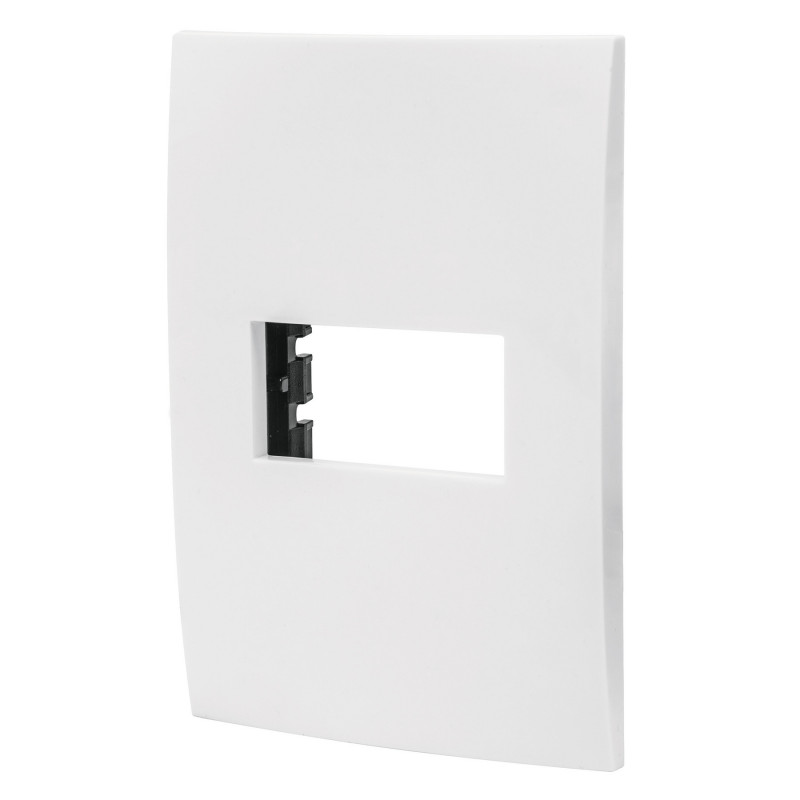 PPSE-OB Placa 1 módulo de ABS, línea Oslo, color blanco TRUPER | DIHERESA PPSE-OB Placa 1 módulo de ABS, línea Oslo, color blanco TRUPER | DIHERESA