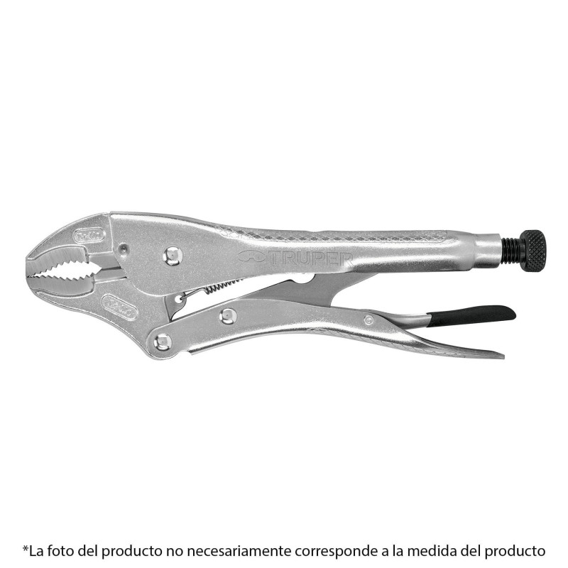 PPT-4C Pinza de presión 4', mordaza curva TRUPER | DIHERESA