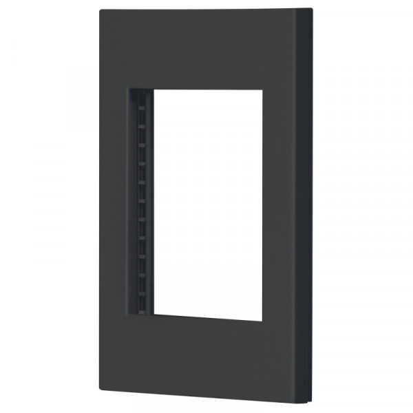 PPTR-EN Placa 3 módulos, línea Española, color negro TRUPER | DIHERESA