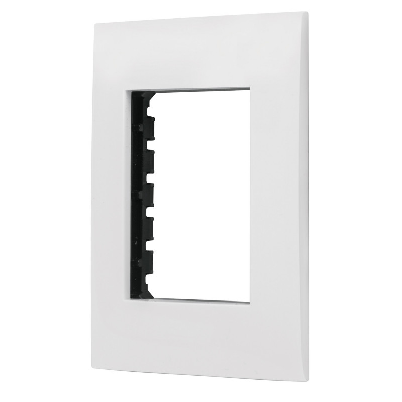 PPTR-OB Placa 3 módulos de ABS, línea Oslo, color blanco TRUPER | DIHERESA PPTR-OB Placa 3 módulos de ABS, línea Oslo, color blanco TRUPER | DIHERESA